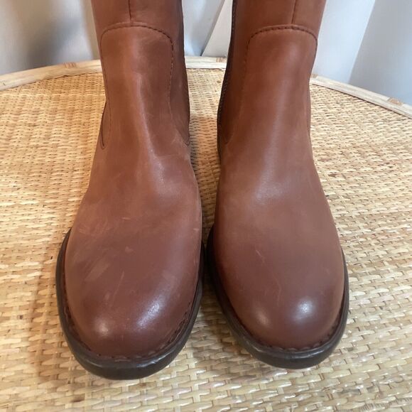 Born Shaunie Leather Boots In Cognac Sz 6 New W/O Tags - Picture 6 of 12